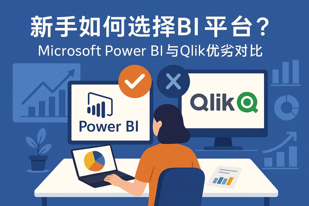 新手如何选择BI平台？Microsoft Power BI与Qlik优劣对比